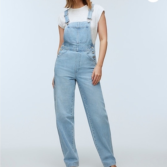 Madewell Denim Oversized Carpenter Overalls - Picture 1 of 6